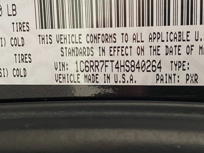 2017 RAM 1500 Express 4x4 Quad Cab 6'4 Box