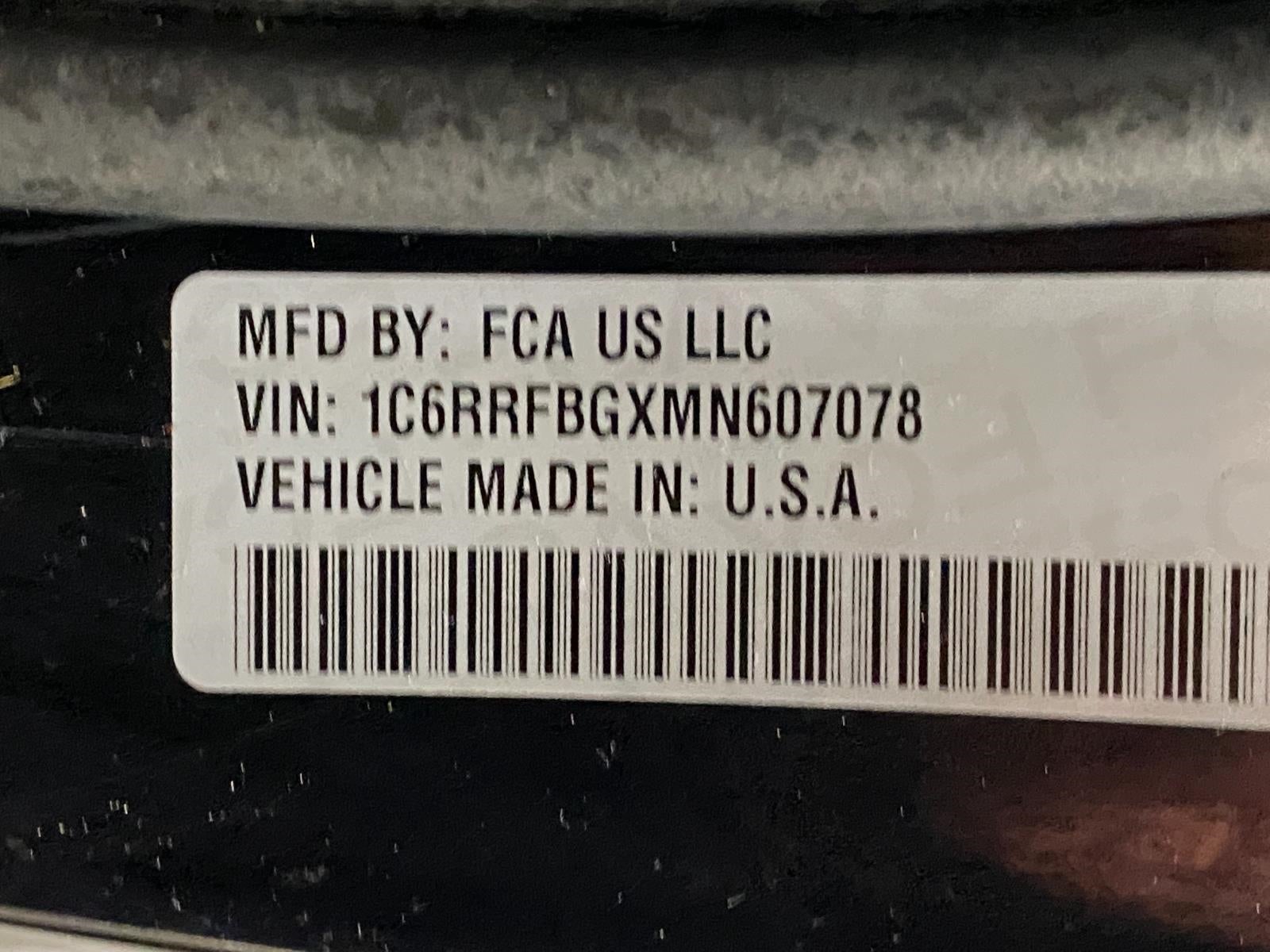 2021 RAM 1500 Big Horn 4x4 Quad Cab 6'4 Box