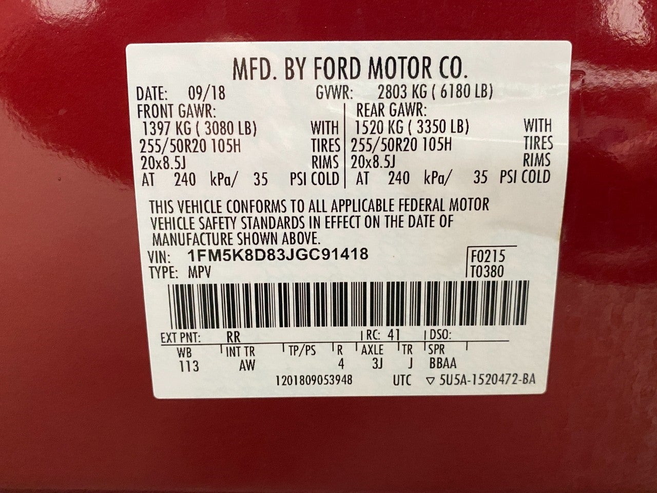 2018 Ford Explorer XLT 4WD