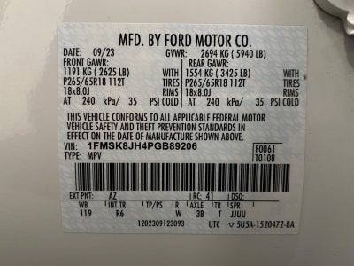 2023 Ford Explorer Timberline 4WD