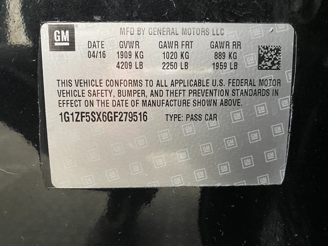 2016 Chevrolet Malibu 4dr Sdn LT w/2LT