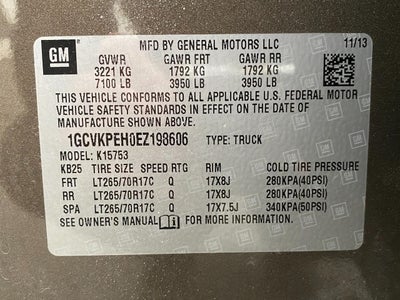 2014 Chevrolet Silverado 1500 4WD Double Cab 143.5 Work Truck w/1WT