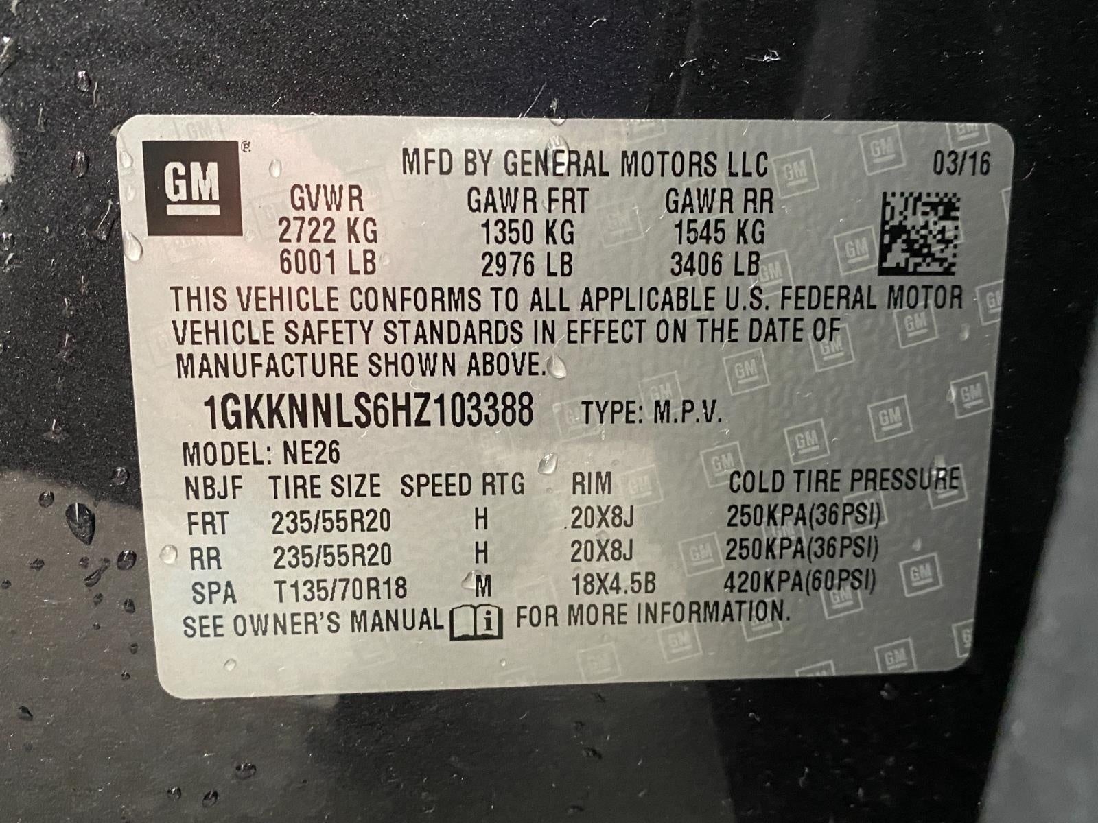 2017 GMC Acadia FWD 4dr SLT w/SLT-2