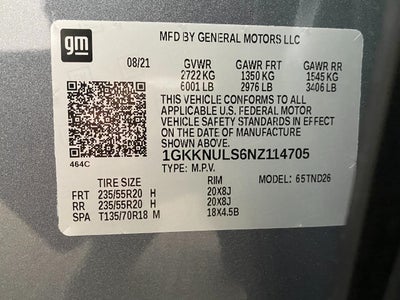 2022 GMC Acadia AWD 4dr SLT