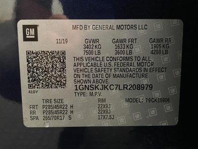 2020 Chevrolet Suburban 4WD 4dr Premier