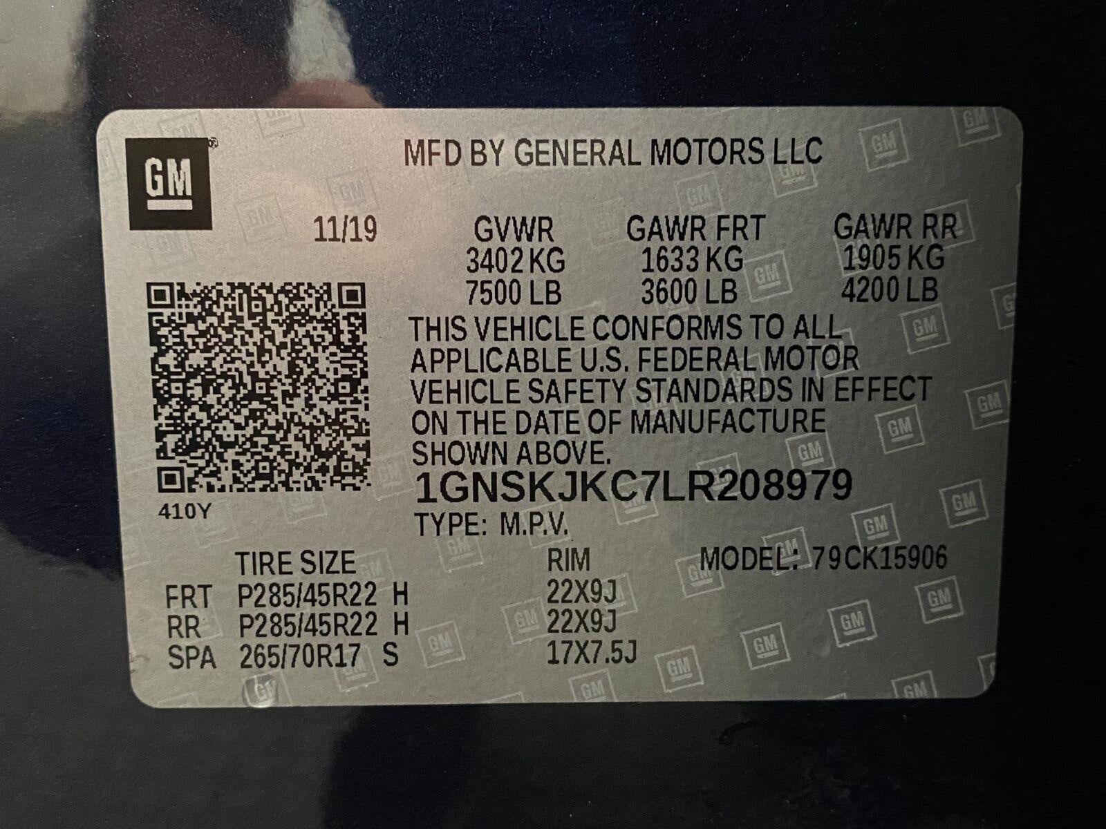 2020 Chevrolet Suburban 4WD 4dr Premier