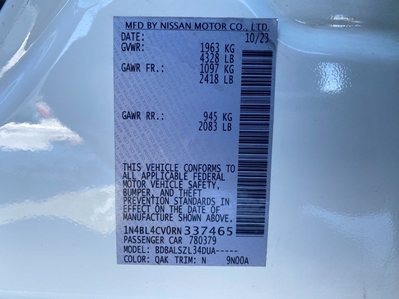 2024 Nissan Altima 2.5 SR Sedan