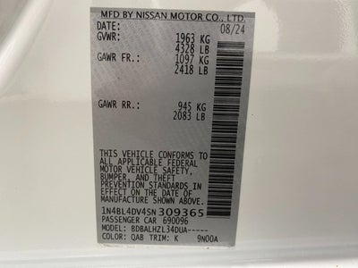 2025 Nissan Altima SV FWD