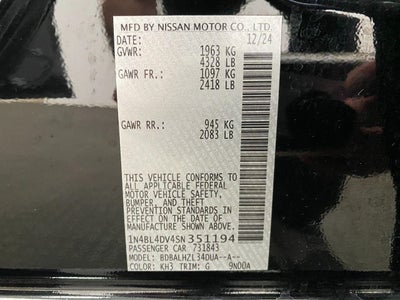 2025 Nissan Altima SV FWD