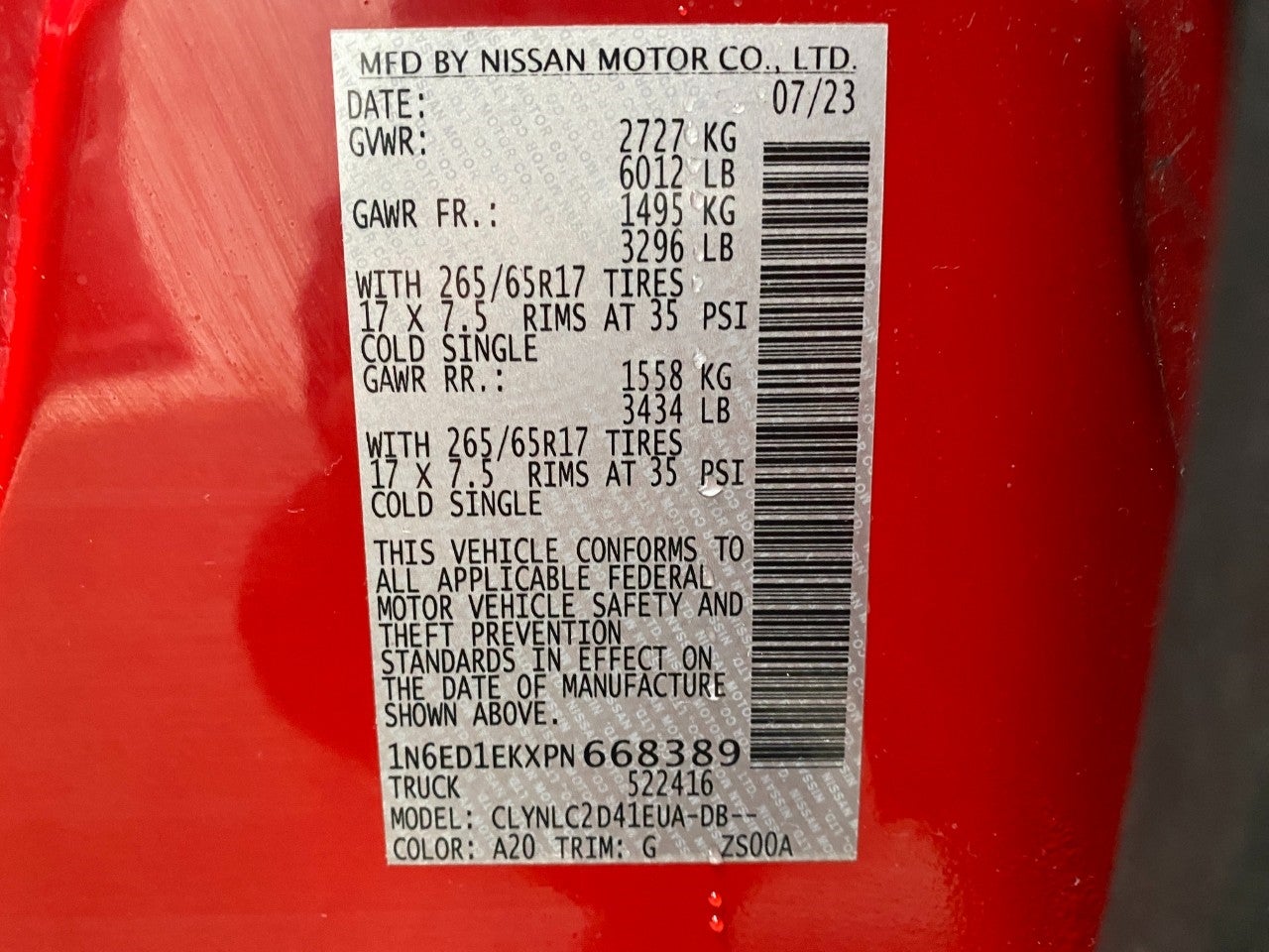 2023 Nissan Frontier Crew Cab 4x4 SV Auto