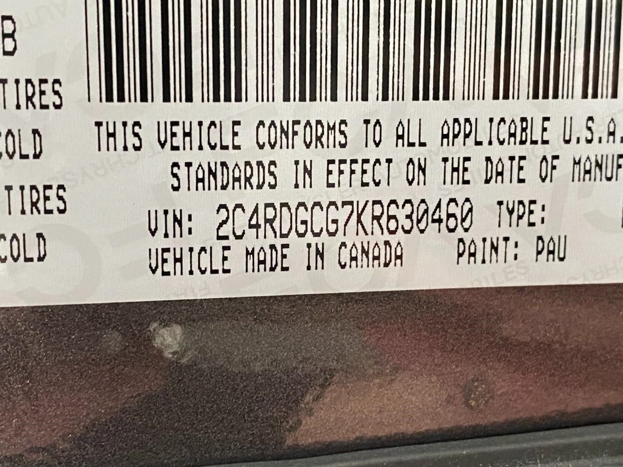 2019 Dodge Grand Caravan SXT Wagon