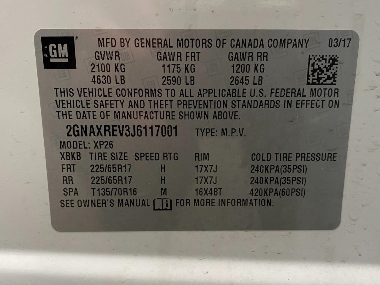 2018 Chevrolet Equinox AWD 4dr LS w/1LS