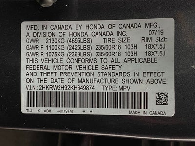 2019 Honda CR-V Touring AWD