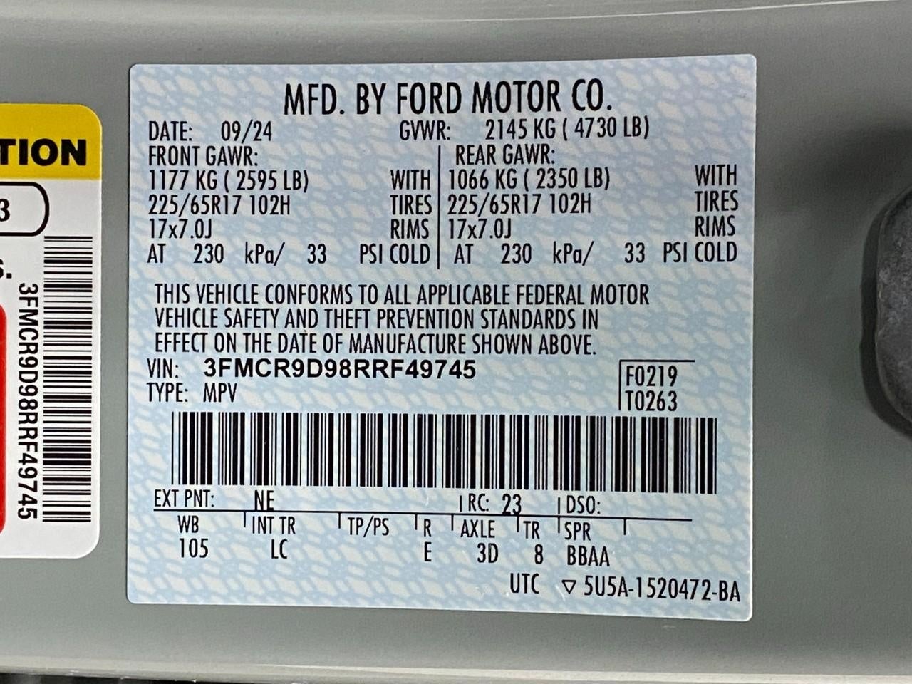 2024 Ford Bronco Sport Badlands 4x4