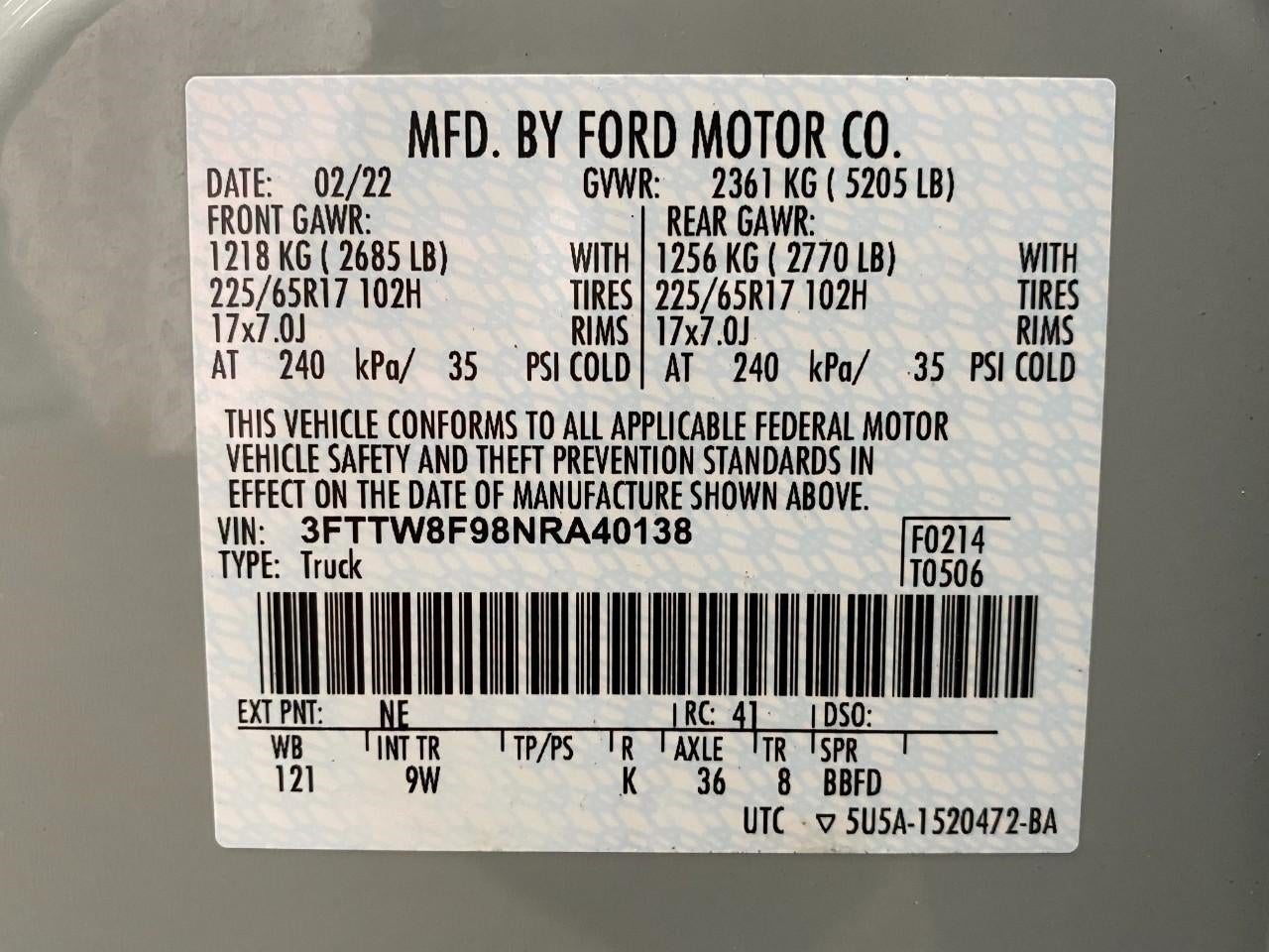 2022 Ford Maverick XL AWD SuperCrew