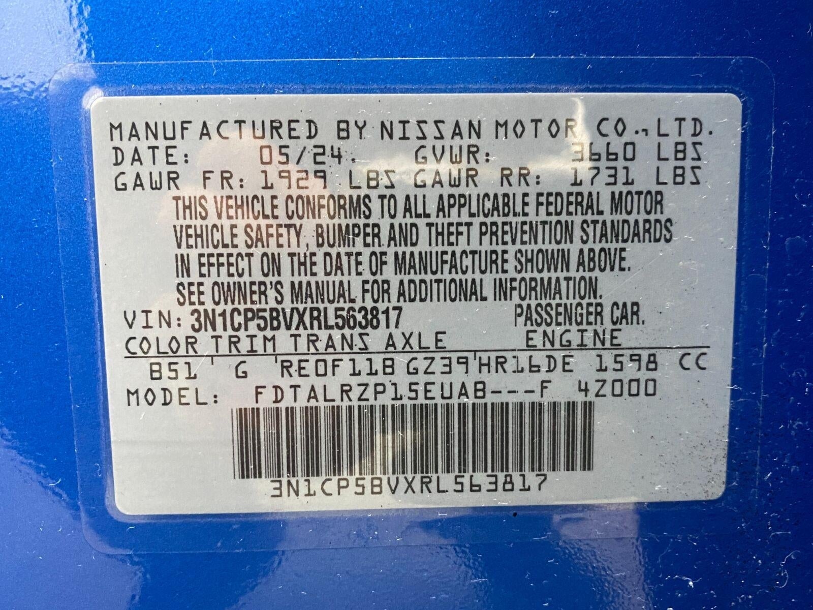 2024 Nissan Kicks S FWD