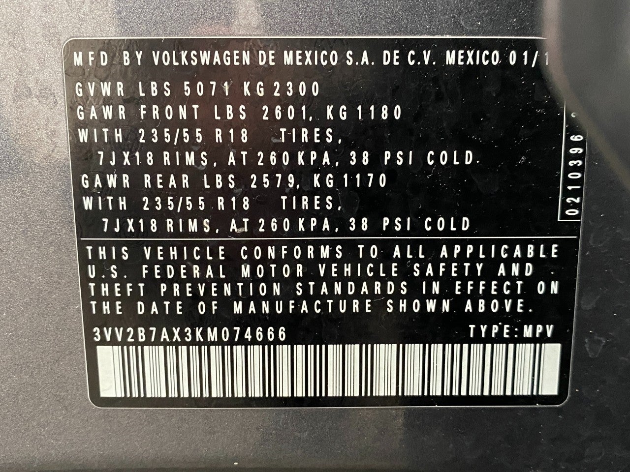 2019 Volkswagen Tiguan 2.0T SEL 4MOTION