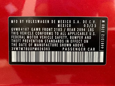 2023 Volkswagen Jetta SE Auto