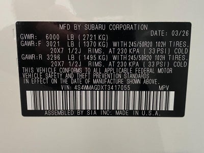 2026 Subaru Ascent Limited 7-Passenger