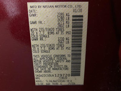 2020 Nissan Murano AWD SL