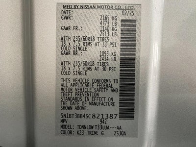 2025 Nissan Rogue AWD SV