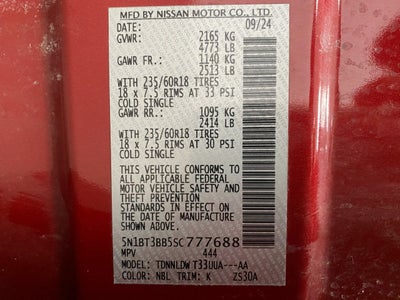 2025 Nissan Rogue AWD SV