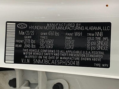 2023 Hyundai TUCSON SEL AWD