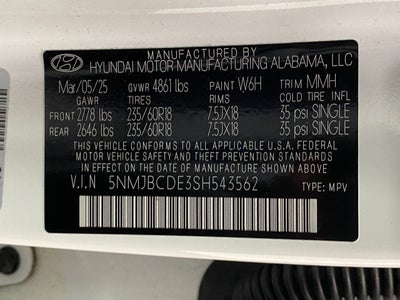 2025 Hyundai TUCSON SEL AWD