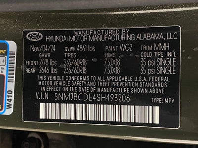 2025 Hyundai TUCSON SEL AWD