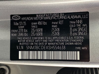 2025 Hyundai TUCSON SEL AWD