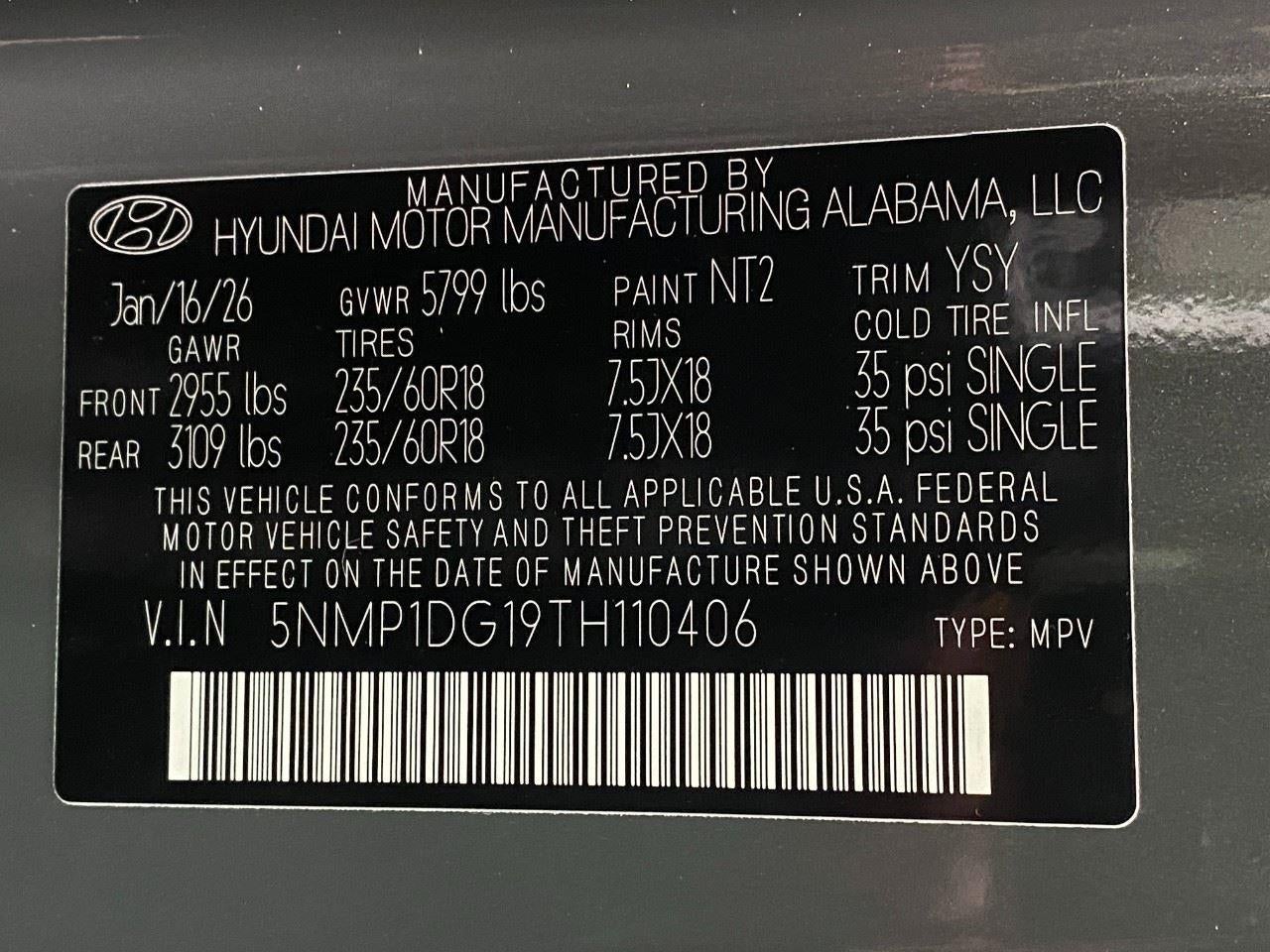 2026 Hyundai SANTA FE HYBRID SE