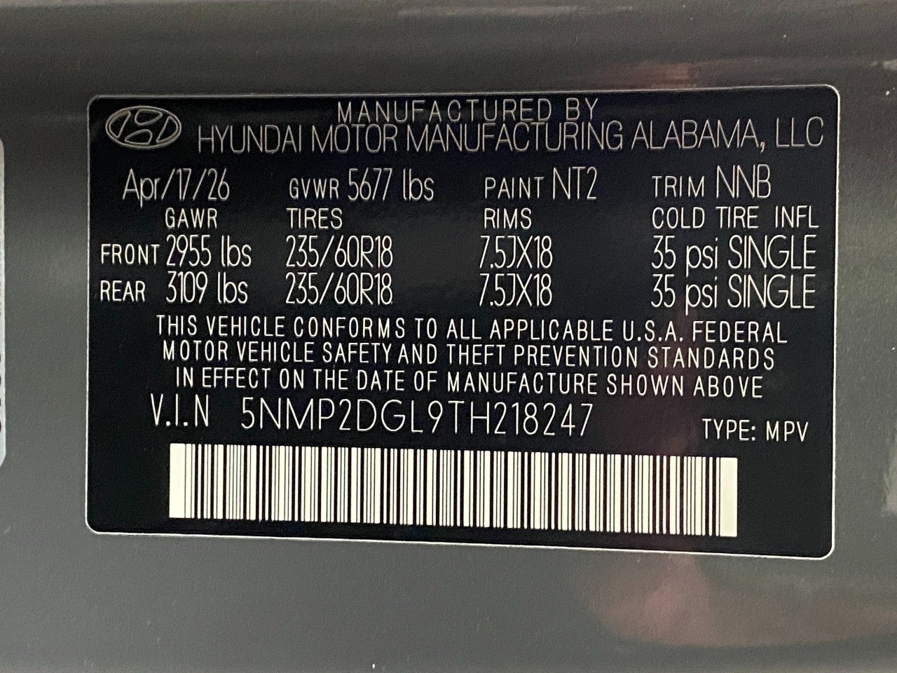 2026 Hyundai SANTA FE SEL AWD
