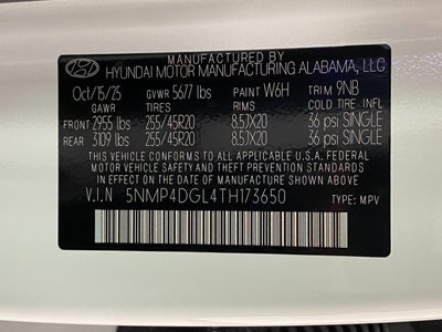 2026 Hyundai SANTA FE Limited AWD