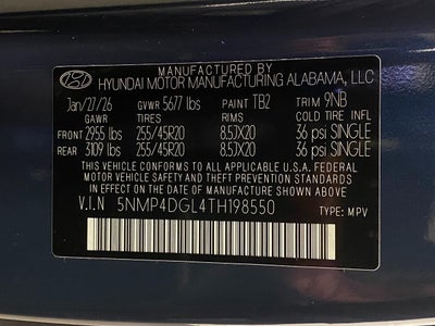 2026 Hyundai SANTA FE Limited AWD