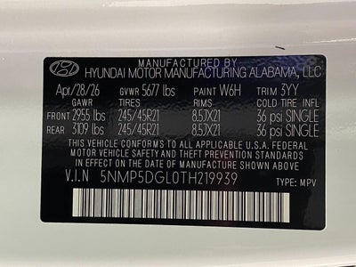 2026 Hyundai SANTA FE Calligraphy AWD