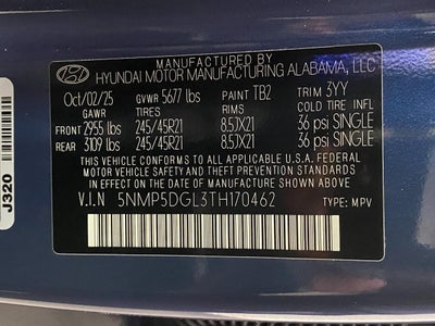 2026 Hyundai SANTA FE Calligraphy AWD