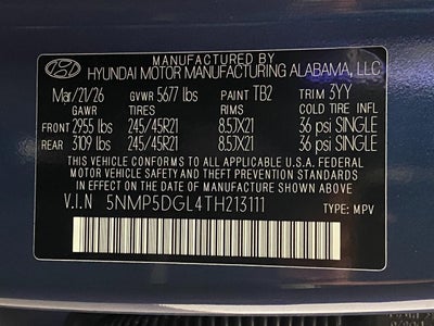 2026 Hyundai SANTA FE Calligraphy AWD