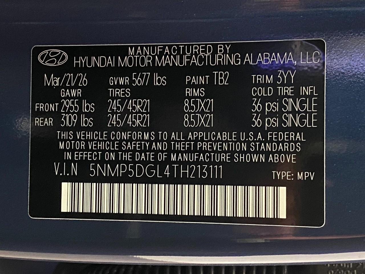 2026 Hyundai SANTA FE Calligraphy AWD