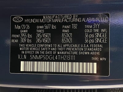 2026 Hyundai SANTA FE Calligraphy AWD