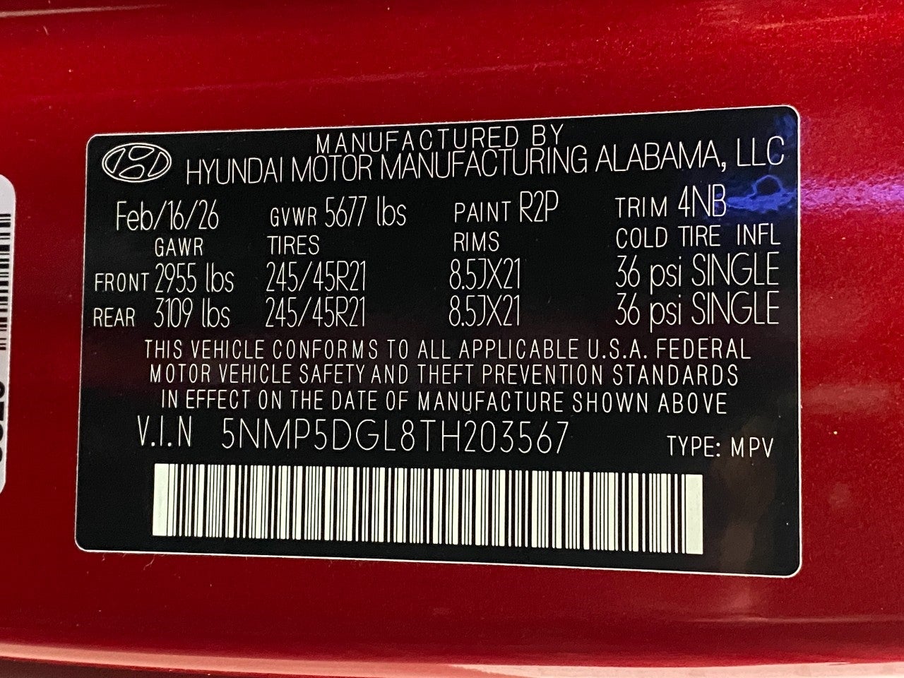 2026 Hyundai SANTA FE Calligraphy AWD