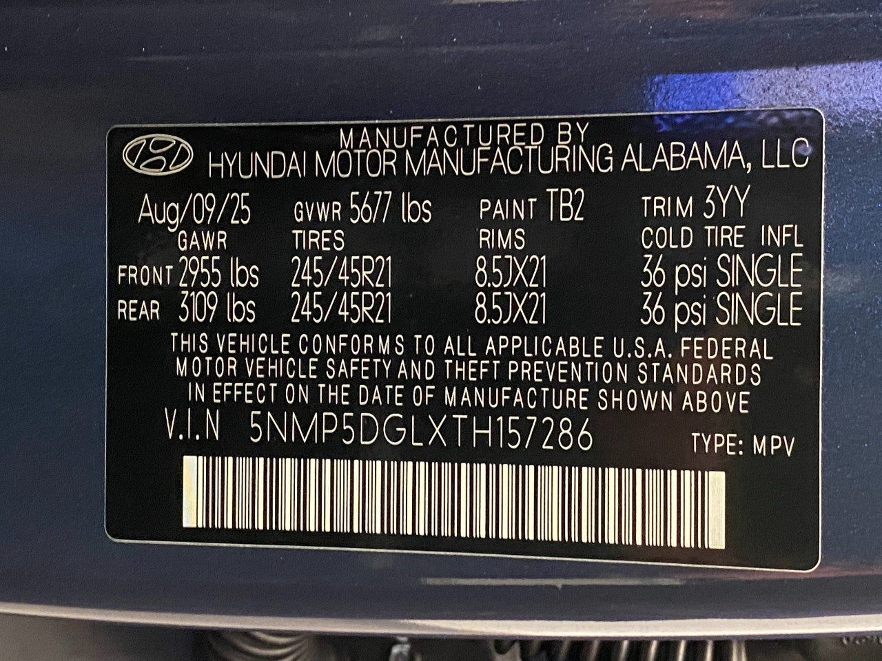 2026 Hyundai SANTA FE Calligraphy AWD