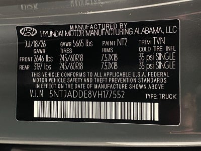 2027 Hyundai SANTA CRUZ SE AWD