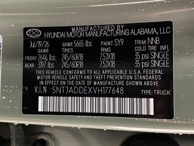 2027 Hyundai SANTA CRUZ SE AWD
