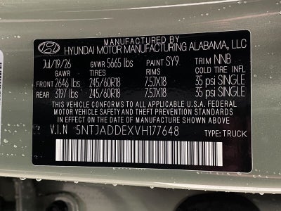 2027 Hyundai SANTA CRUZ SE AWD
