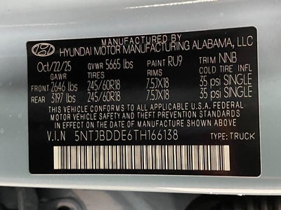 2026 Hyundai SANTA CRUZ SEL AWD