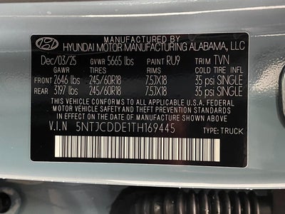 2026 Hyundai SANTA CRUZ SEL Activity AWD