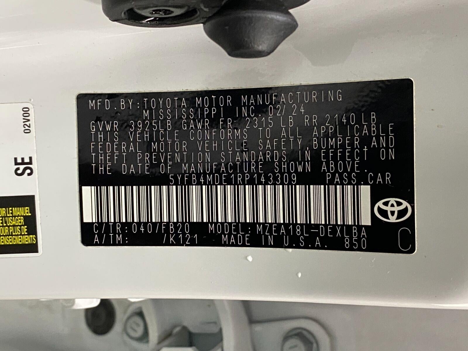 2024 Toyota Corolla LE CVT
