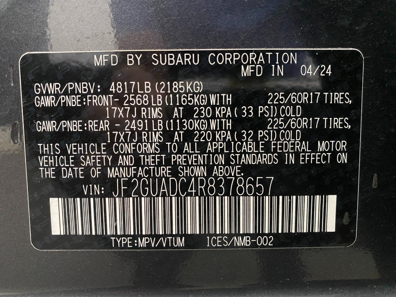 2024 Subaru Crosstrek Premium AWD