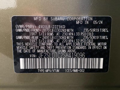 2025 Subaru Forester Touring AWD
