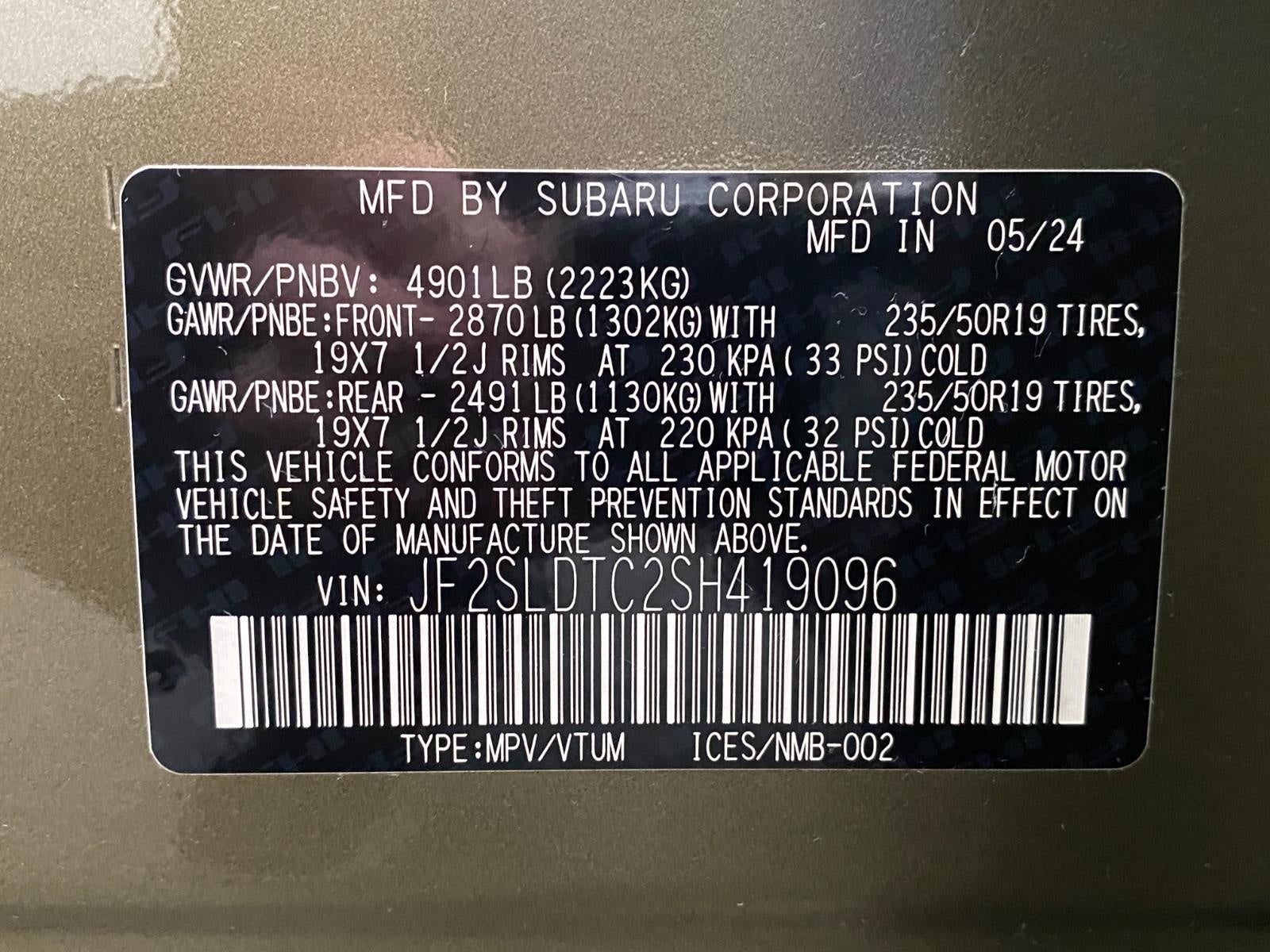 2025 Subaru Forester Touring AWD